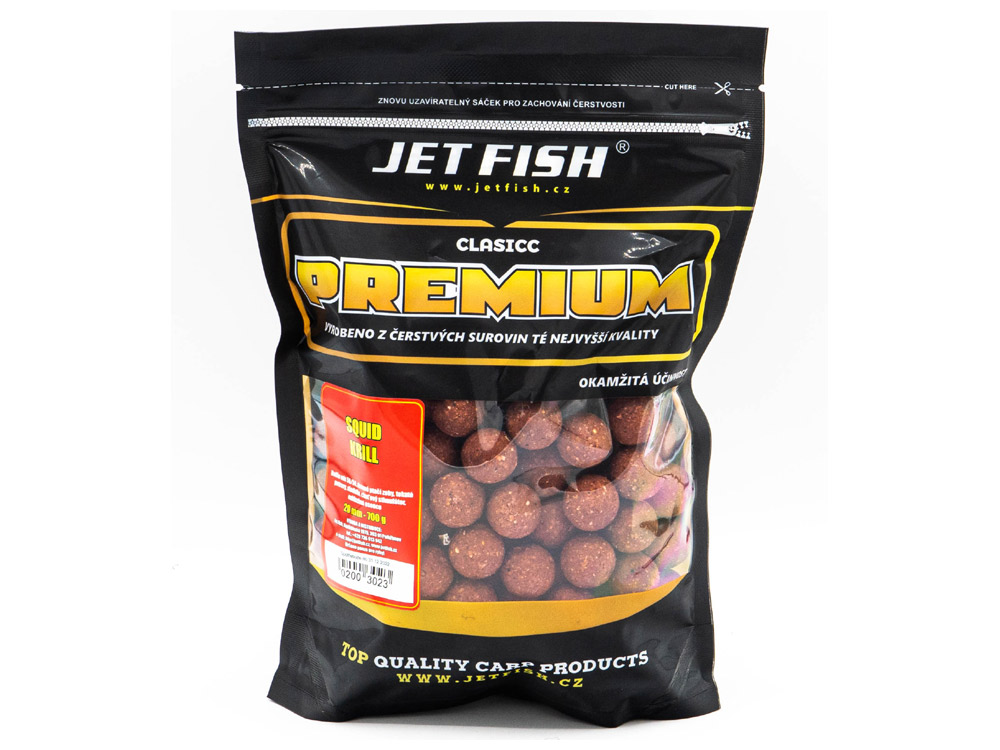 Obrázek k výrobku 66371 - JET FISH Premium Clasicc Boilie 20 mm 700 g - Příchuť: squid krill
