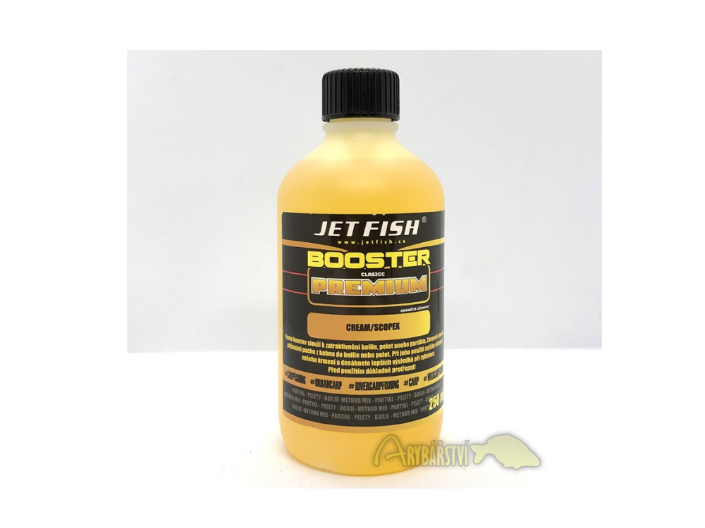 Obrázek k výrobku 66385 - JET FISH Premium Clasicc Booster 250 ml - Příchuť: cream / scopex