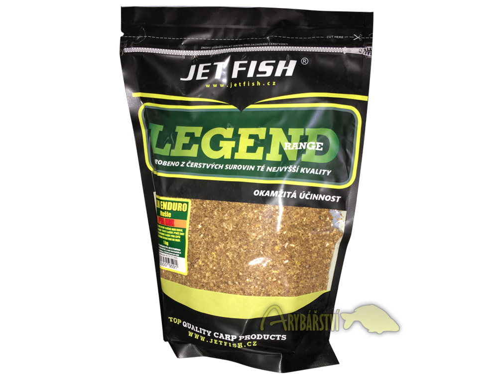 Obrázek k výrobku 70243 - JET FISH PVA Mix Legend 1 kg - Příchuť: GLM Enduro Mušle