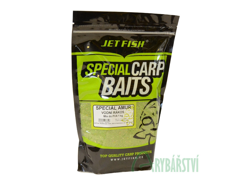 Obrázek k výrobku 71873 - JET FISH PVA Mix Special Amur 1 kg - Příchuť: vodní rákos