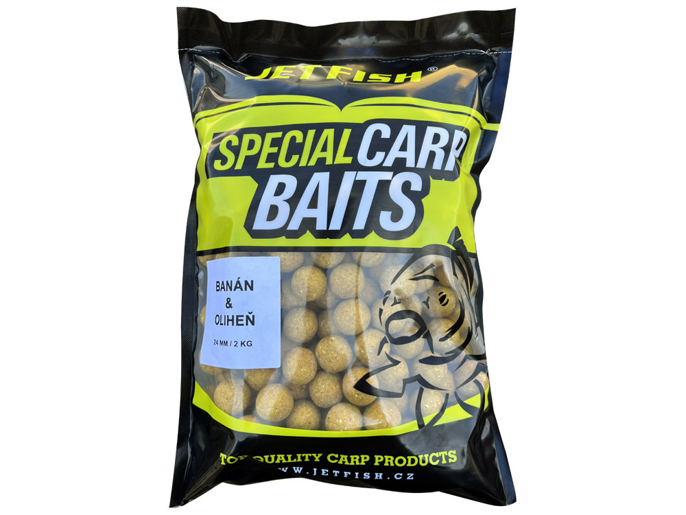 Obrázek k výrobku 72771 - JET FISH Special Carp Boilie Banán Oliheň 2 kg - Průměr: 24 mm