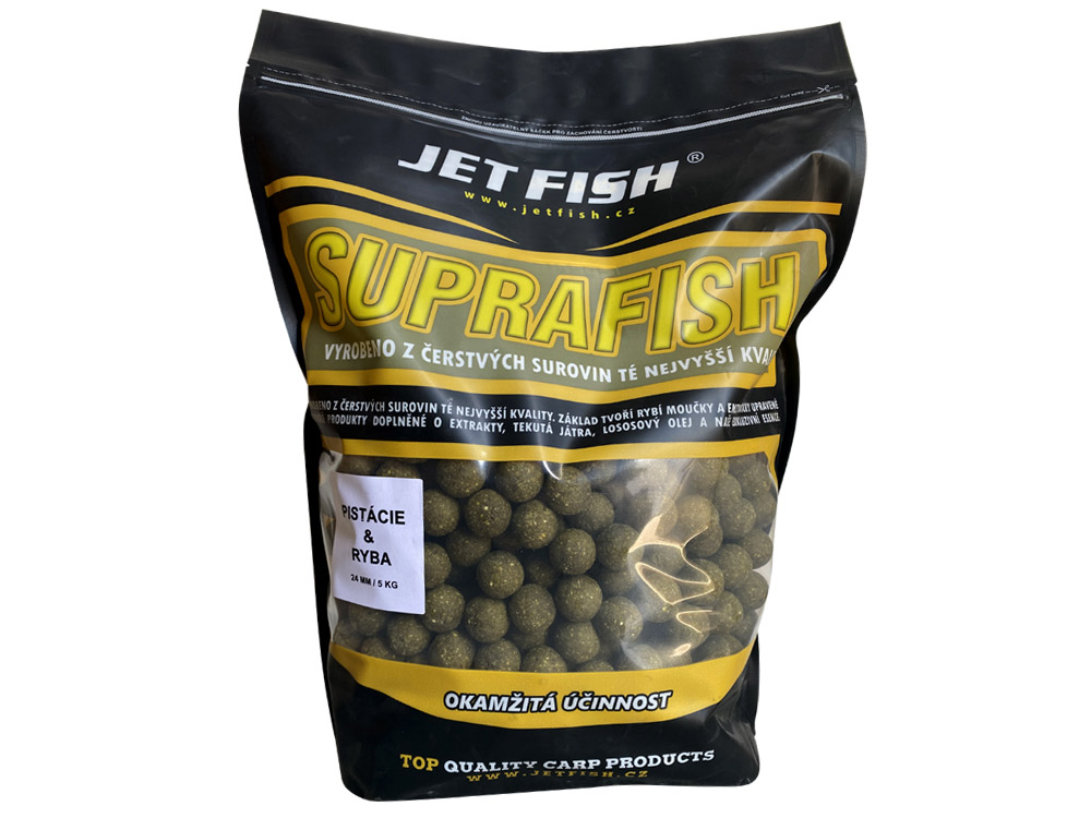 Obrázek k výrobku 72764 - JET FISH Supra Fish Boilie Pistácie & Ryba 5 kg