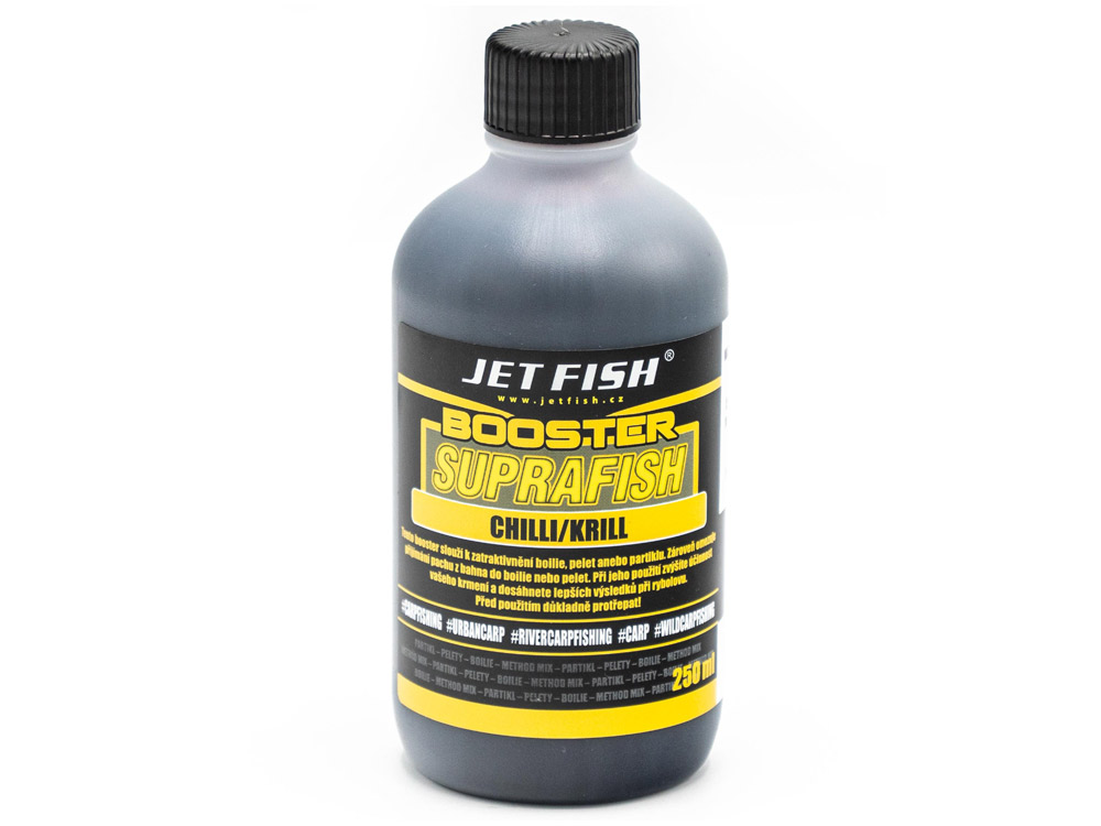 Obrázek k výrobku 72601 - JET FISH Supra Fish Booster 250 ml - Příchuť: Chilli Krill