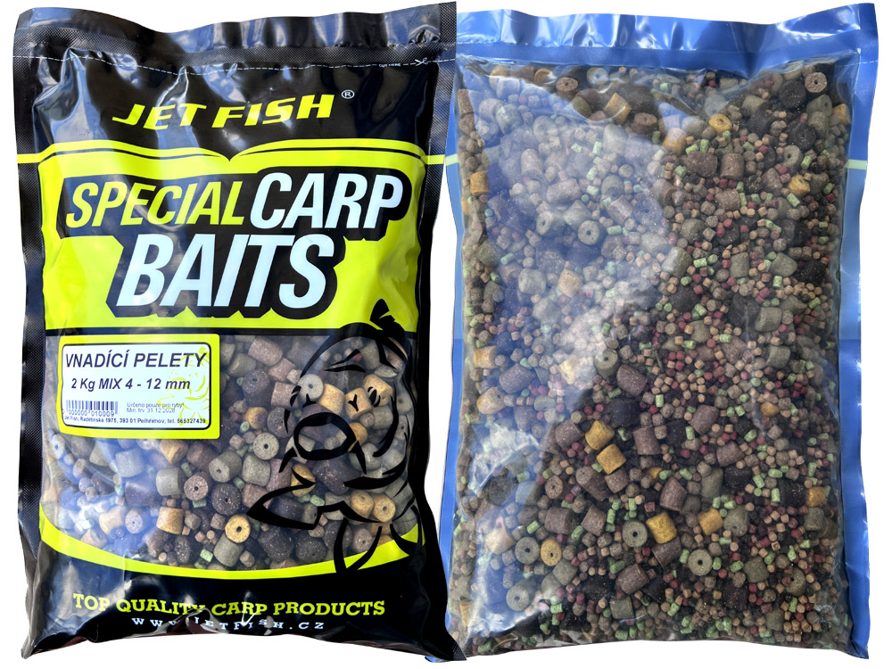 Obrázek k výrobku 72762 - JET FISH Vnadící Pelety Special Carp Baits 2 kg Mix 4-12 mm