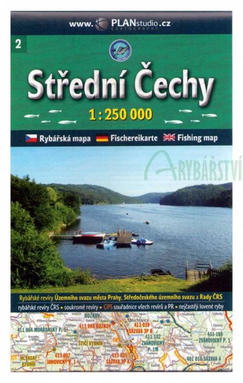 mapa stredni cechy