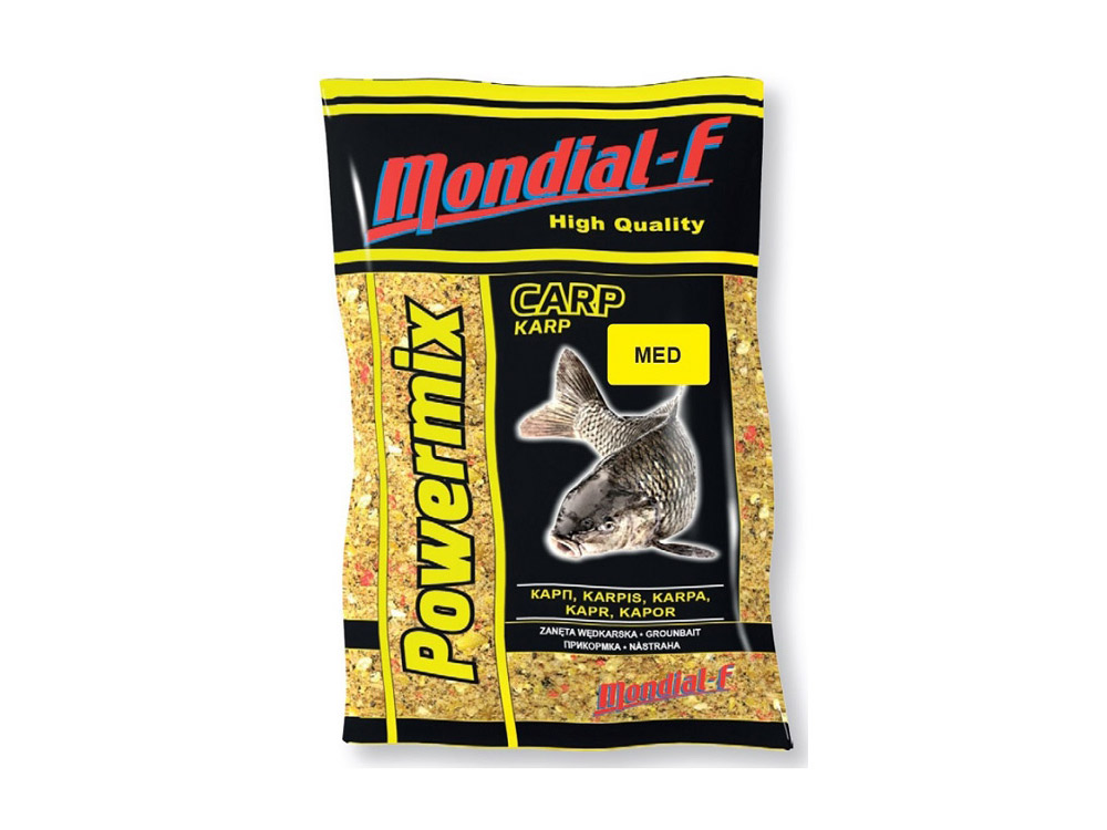 Obrázek k výrobku 66982 - MONDIAL F Krmítková Směs Powermix 1 kg - Příchuť: med kapr, Chuť: sladká