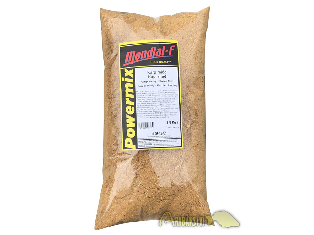 Obrázek k výrobku 66991 - MONDIAL F Krmítková Směs Powermix 2.5 kg - Příchuť: med kapr, Chuť: sladká