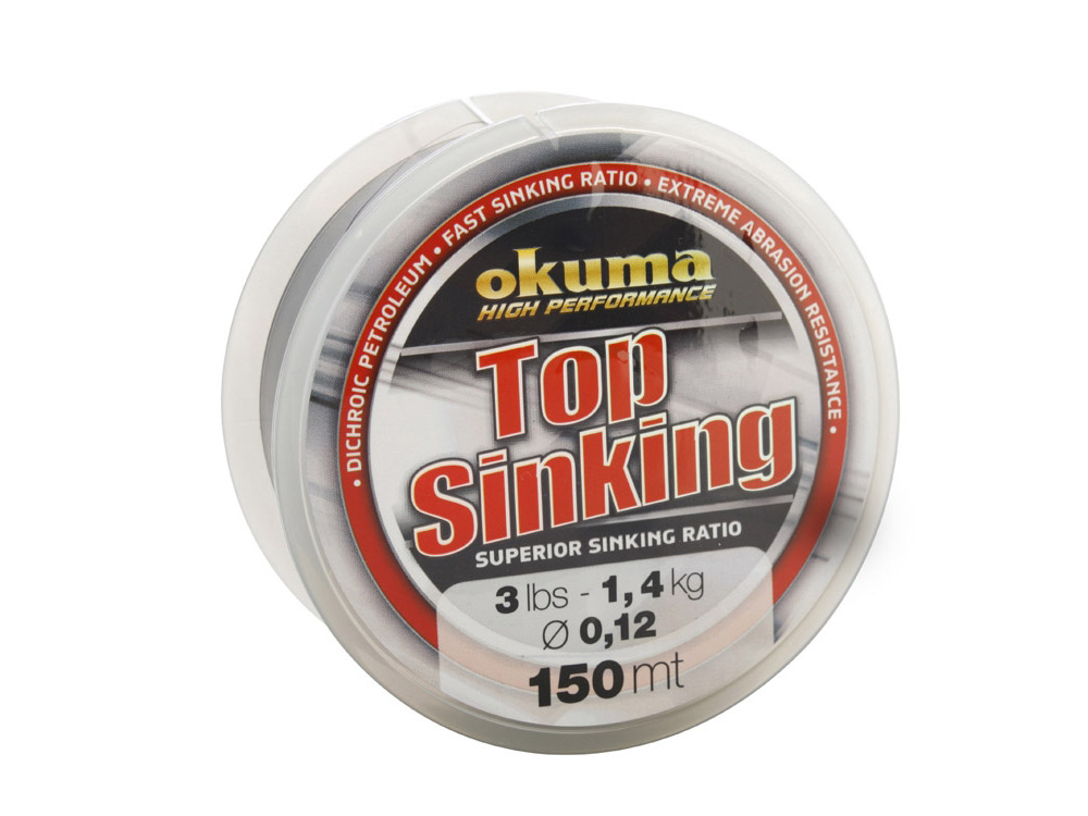 Obrázek k výrobku 67141 - OKUMA Vlasec Top Sinking 150 m - Průměr: 0.12 mm, Nosnost: 1.4 kg