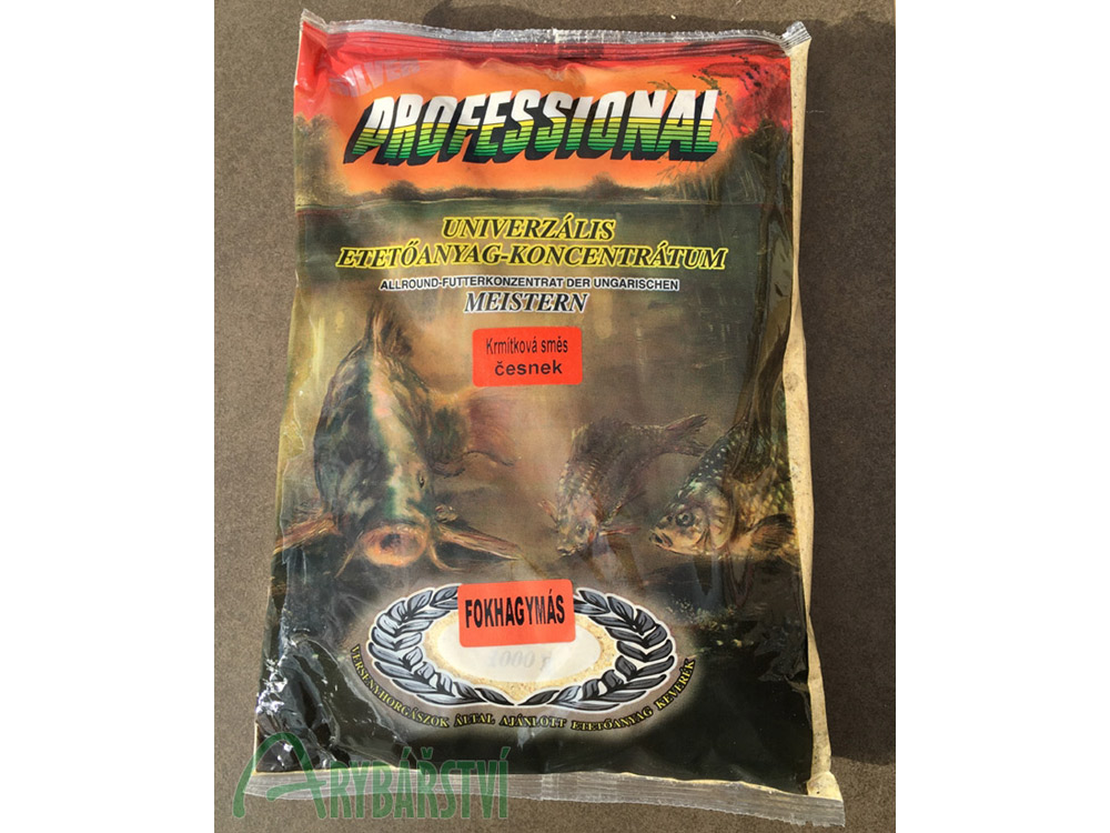 Obrázek k výrobku 67229 - PROFESSIONAL Krmítková směs Silver 1 kg - Příchuť: Garlic česnek