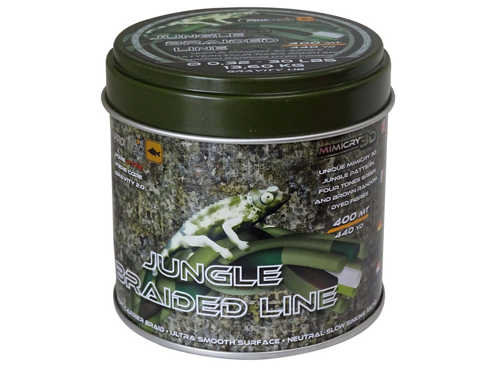 Obrázek k výrobku 57824 - PROLOGIC Splétaná šňůra Mimicry Jungle Braided Line 1200 m 0.36 mm 40 Lbs