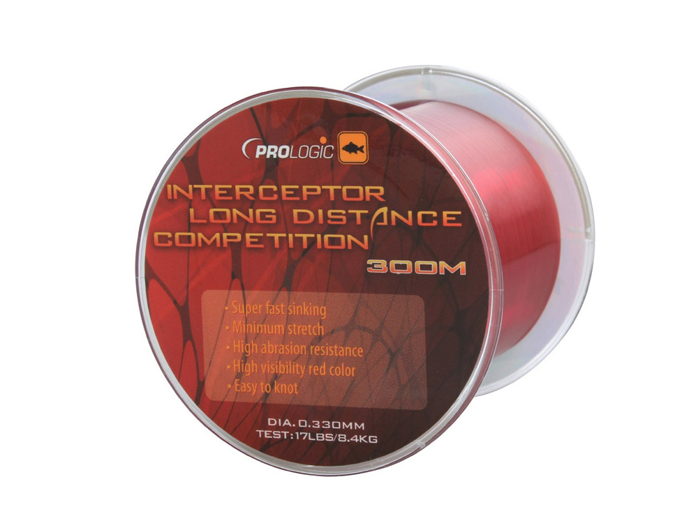 Obrázek k výrobku 67565 - PROLOGIC Vlasec Interceptor Competition Long Distance Red 300 m - Průměr: 0.33 mm, Nosnost: 17 lb