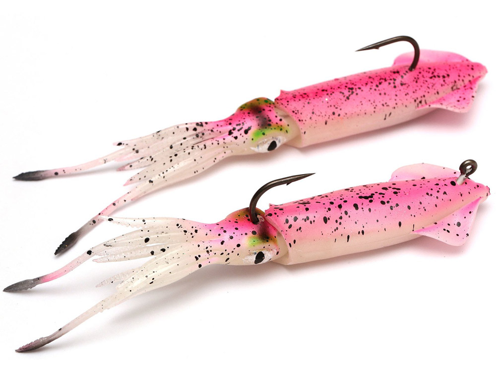 Obrázek k výrobku 67808 - SAVAGE GEAR Gumová nástraha 3D TPE Swim Squid - Velikost: 9.5 cm, Hmotnost: 10 g, Zbarvení: Pink glow