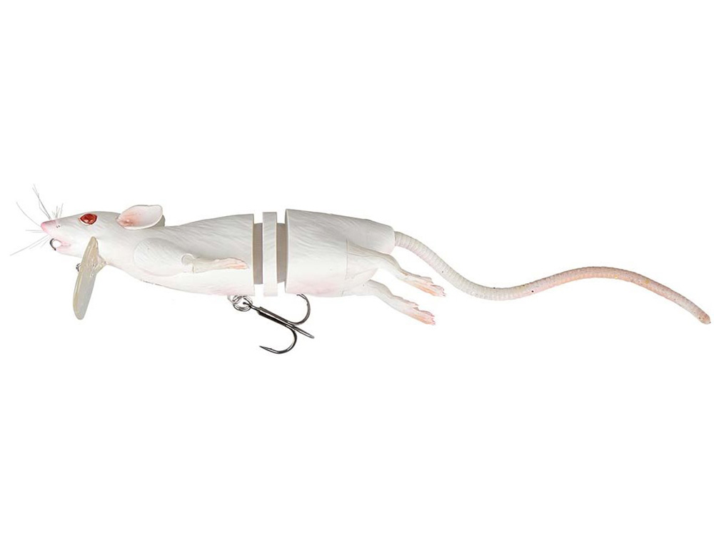 Obrázek k výrobku 70120 - SAVAGE GEAR Krysa 3D RAD White - Délka: 20 cm, Hmotnost: 32 g