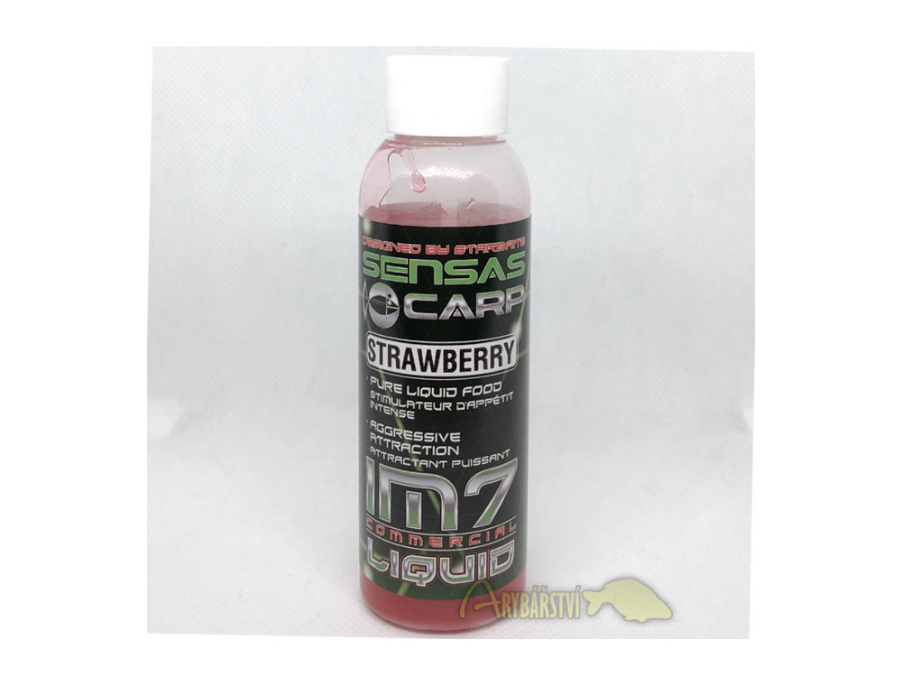 Obrázek k výrobku 68121 - SENSAS IM7 Booster 100 ml - Příchuť: Strawberry jahoda