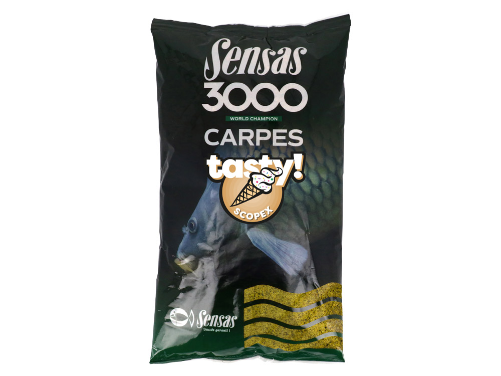 Obrázek k výrobku 71969 - SENSAS Krmítková Směs 3000 Carp Tasty 1 kg - Příchuť: Scopex