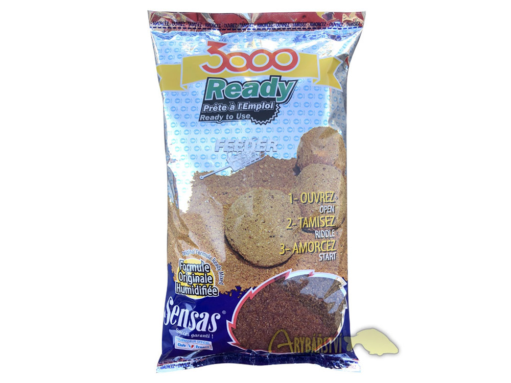 Obrázek k výrobku 59375 - SENSAS Krmítková Směs 3000 Ready 1.25 kg