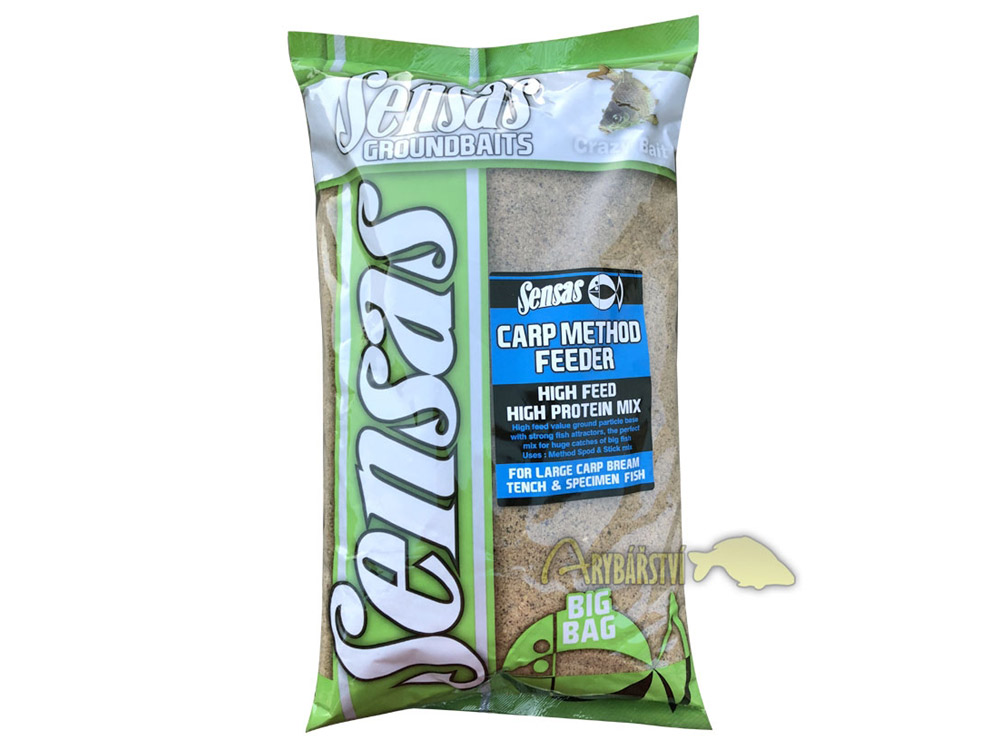 Obrázek k výrobku 68181 - SENSAS Krmítková Směs Big Bag 2 kg - Příchuť: Carp Method Feeder / maso, Chuť: sladká