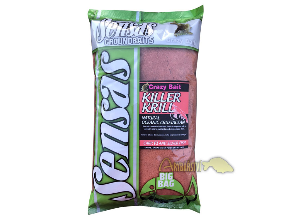 Obrázek k výrobku 68177 - SENSAS Krmítková Směs Big Bag 2 kg - Příchuť: Killer Krill / krill, Chuť: sladká