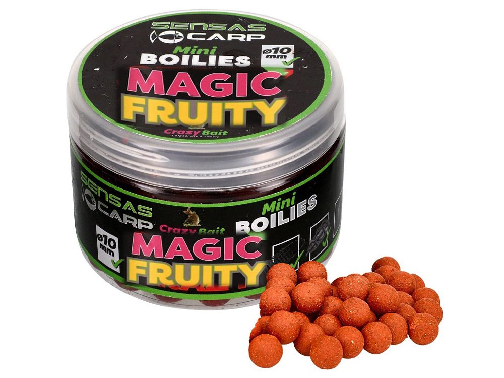 Obrázek k výrobku 71948 - SENSAS Mini Boilies 10 mm 80 g - Příchuť: Magic Fruity