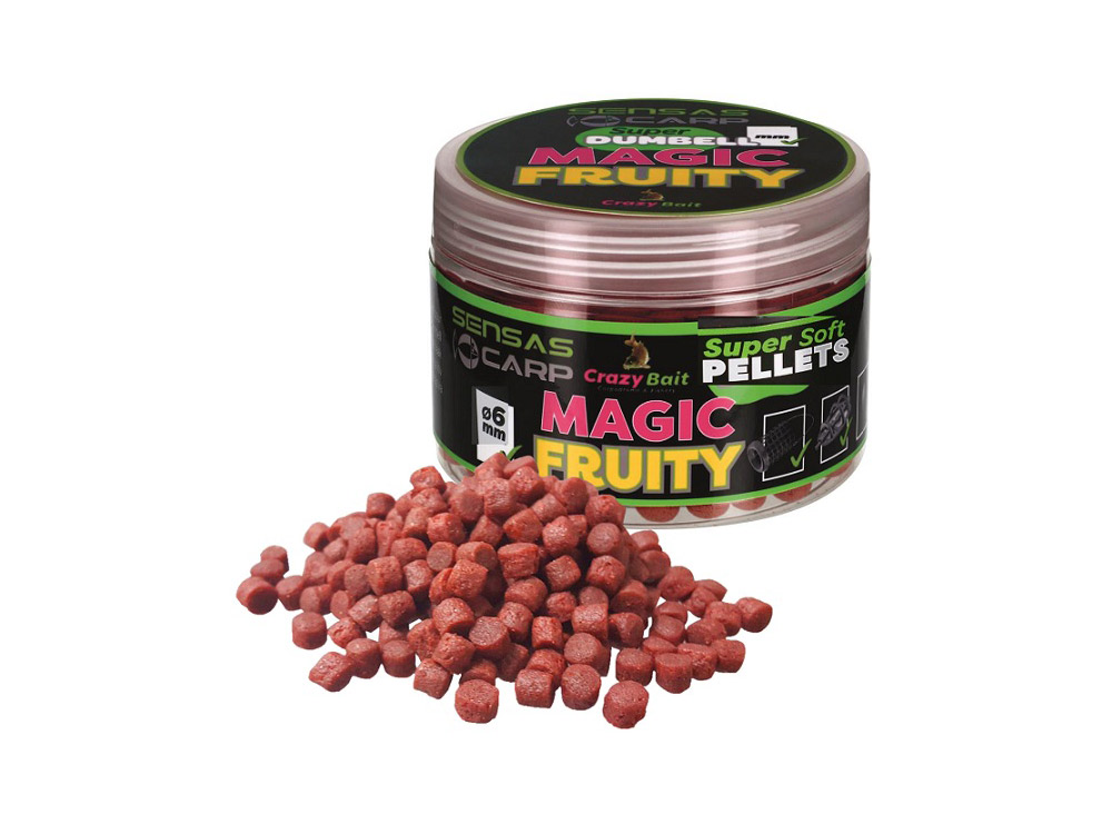 Obrázek k výrobku 71947 - SENSAS Pelety Super Soft Pellets 6 mm 60 g - Příchuť: Magic Fruity