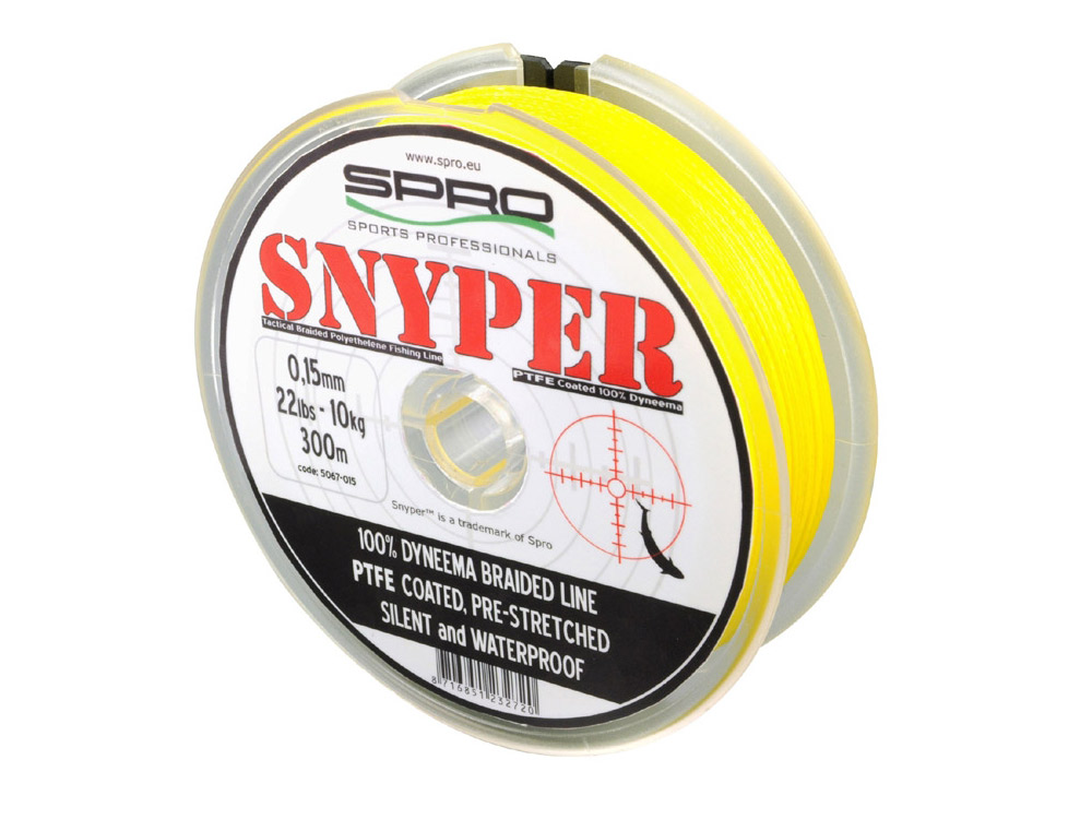 Obrázek k výrobku 60403 - SPRO Splétaná šňůra Snyper Braid Yellow 300 m