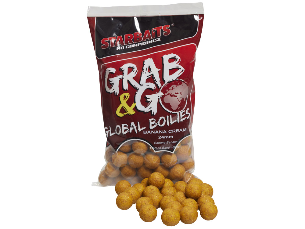 Obrázek k výrobku 73051 - STARBAITS Boilies Grab & Go Global 24 mm 1 kg - Příchuť: Banana Cream