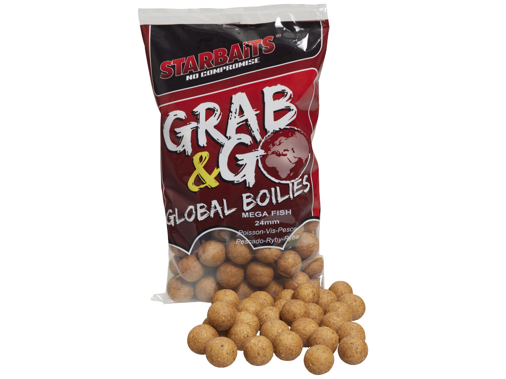 Obrázek k výrobku 73054 - STARBAITS Boilies Grab & Go Global 24 mm 1 kg - Příchuť: Mega Fish