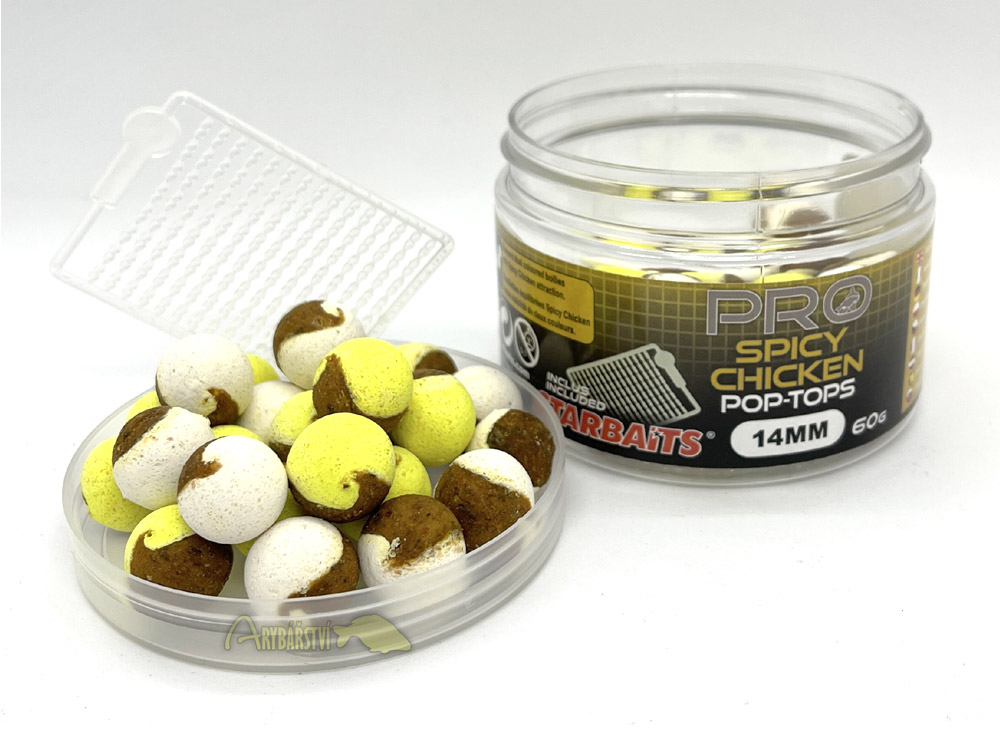 Obrázek k výrobku 70939 - STARBAITS Boilies PROBIOTIC Pop Tops 60 g Spicy Chicken