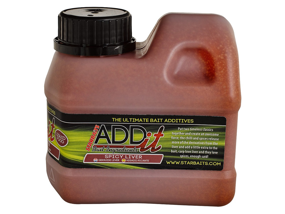 Obrázek k výrobku 68831 - STARBAITS Booster ADD IT LIQUID 500 ml - Příchuť: Spicy Liver