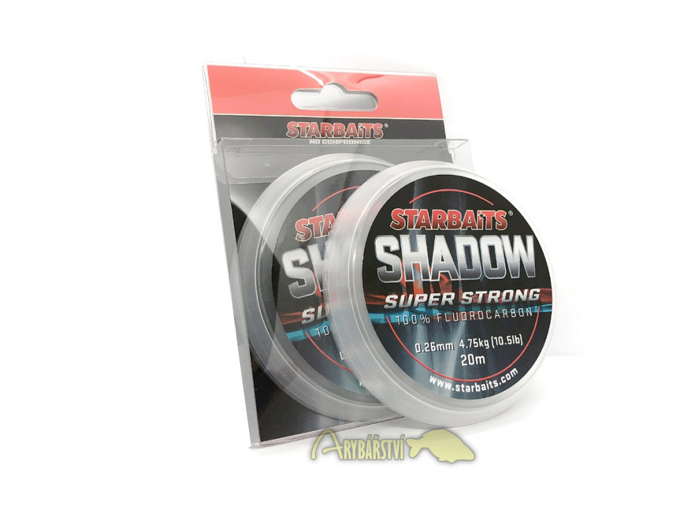 Obrázek k výrobku 68876 - STARBAITS Fluorocarbon Shadow 20 m - Průměr: 0.235 mm, Nosnost: 8.5 lb