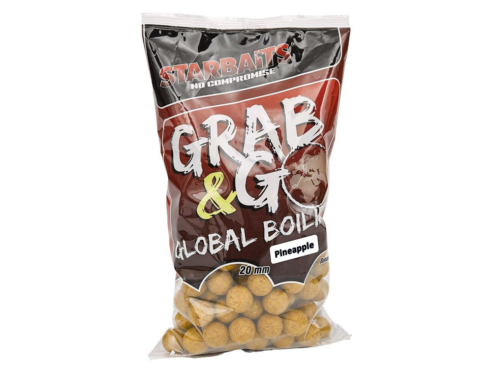 Obrázek k výrobku 71942 - STARBAITS GRAB & GO GLOBAL BOILIES 20 mm 1 kg - Příchuť: ananas