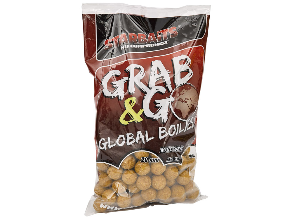 Obrázek k výrobku 68913 - STARBAITS GRAB & GO GLOBAL BOILIES 20 mm 1 kg - Příchuť: Maize Corn