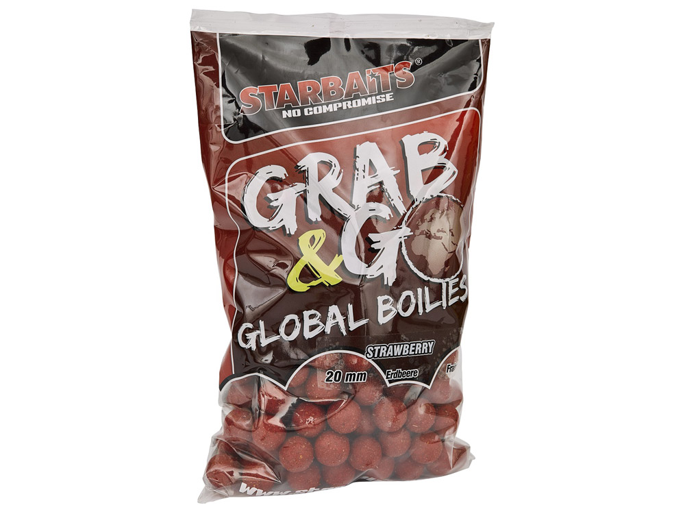 Obrázek k výrobku 68912 - STARBAITS GRAB & GO GLOBAL BOILIES 20 mm 1 kg - Příchuť: Strawberry