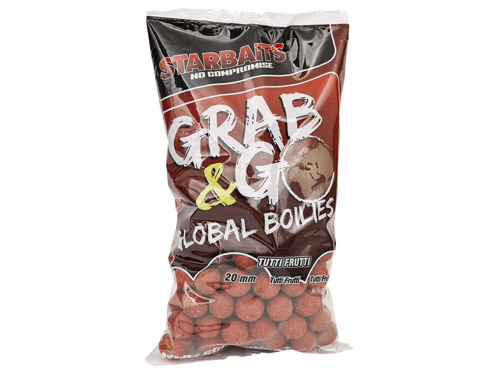Obrázek k výrobku 68915 - STARBAITS GRAB & GO GLOBAL BOILIES 20 mm 1 kg - Příchuť: tutti frutti