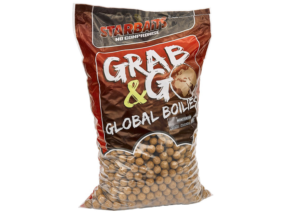 Obrázek k výrobku 68926 - STARBAITS GRAB & GO GLOBAL BOILIES 20 mm 10 kg - Příchuť: Mega Fish