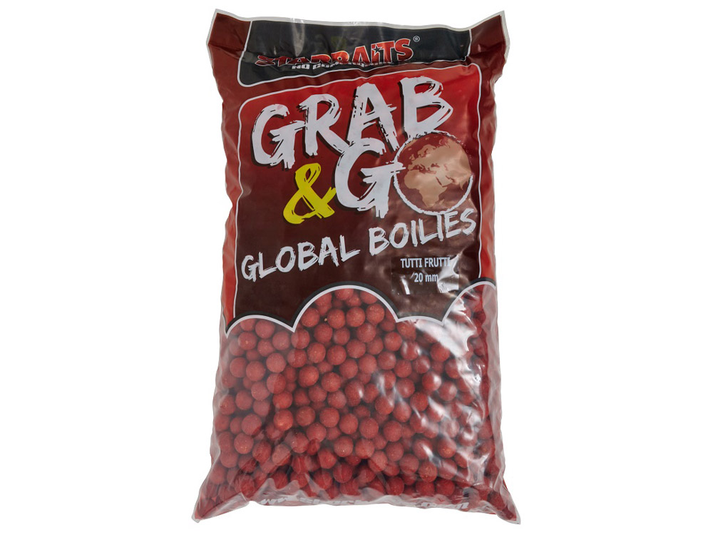 Obrázek k výrobku 68929 - STARBAITS GRAB & GO GLOBAL BOILIES 20 mm 10 kg - Příchuť: tutti frutti