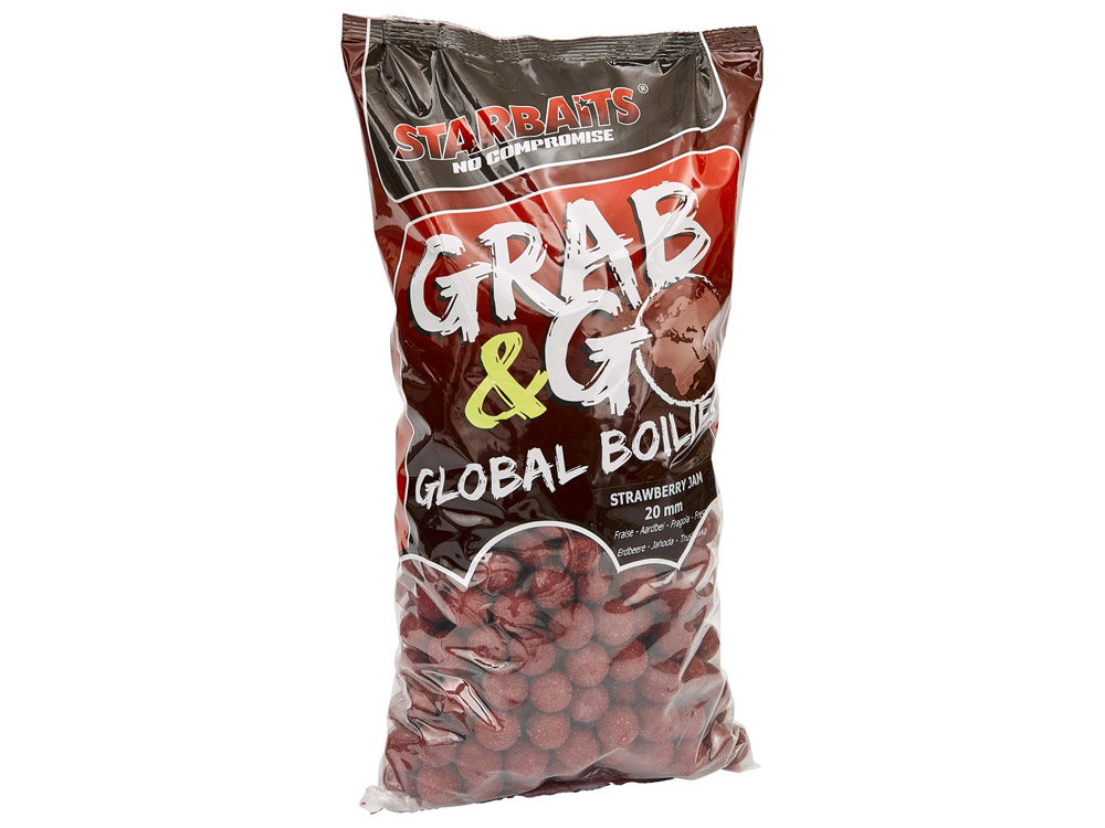 Obrázek k výrobku 68940 - STARBAITS GRAB & GO GLOBAL BOILIES 20 mm 2.5 kg - Příchuť: Strawberry Jam