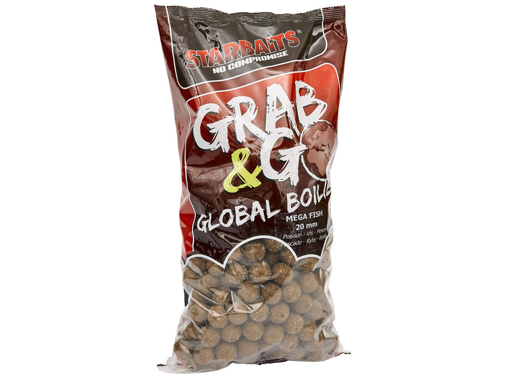 Obrázek k výrobku 68938 - STARBAITS GRAB & GO GLOBAL BOILIES 20 mm 2.5 kg - Příchuť: Mega Fish