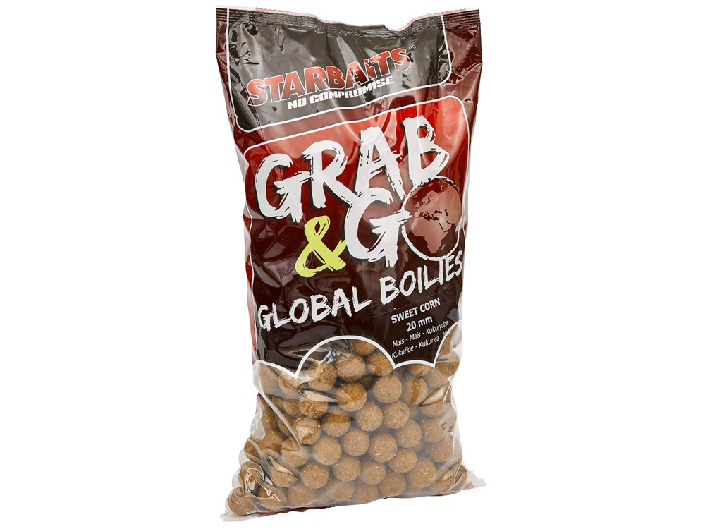 Obrázek k výrobku 68937 - STARBAITS GRAB & GO GLOBAL BOILIES 20 mm 2.5 kg - Příchuť: Sweet Corn