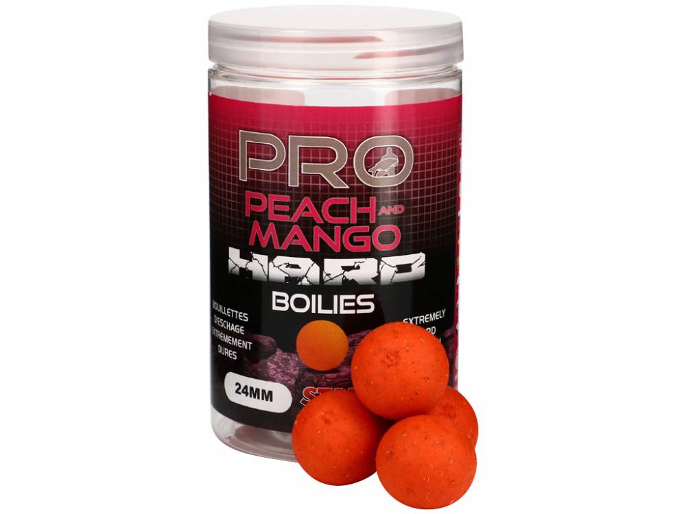 Obrázek k výrobku 63523 - STARBAITS Peach Mango Hard Boilies 200 g - Průměr: 24 mm