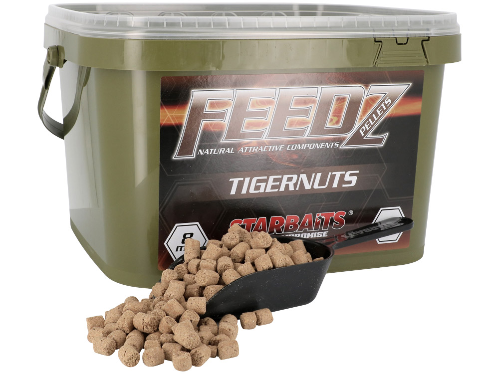 Obrázek k výrobku 63620 - STARBAITS Pelety FEEDZ TIGERNUTS PELLETS - Průměr: 8 mm, Balení: 4 kg