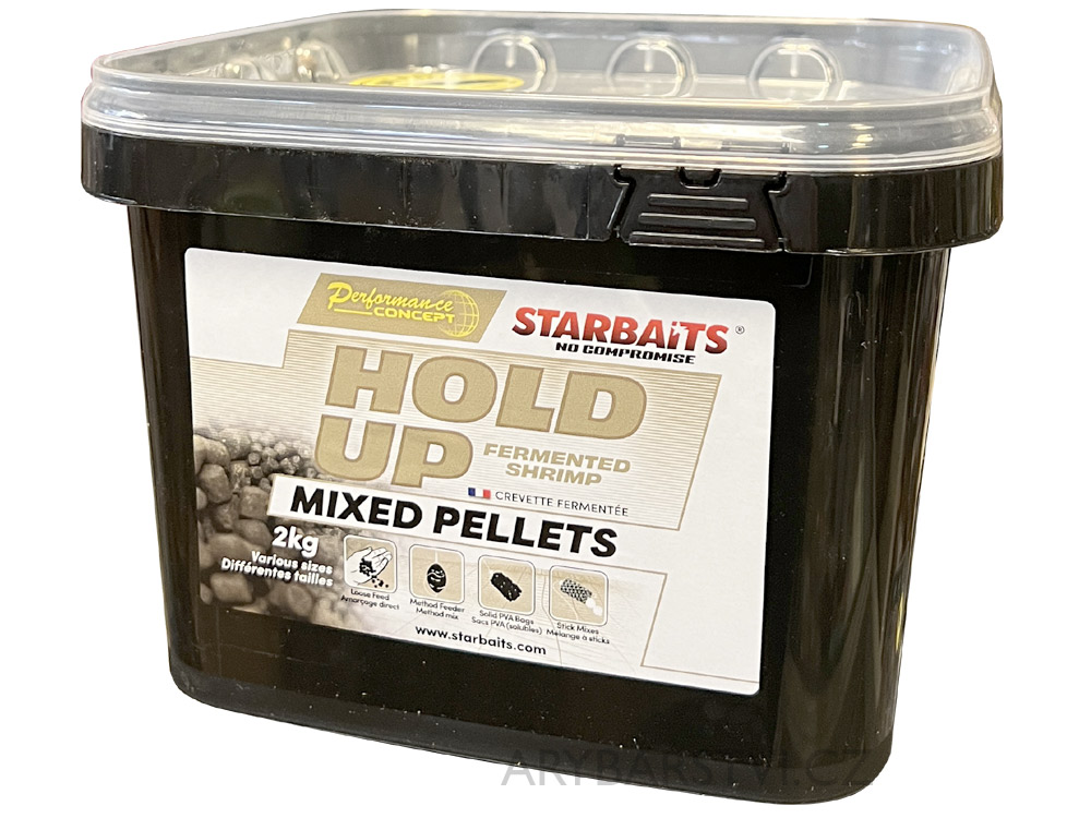 Obrázek k výrobku 72570 - STARBAITS Pelety Hold Up Fermented Shrimp Pellets Mixed 2 kg