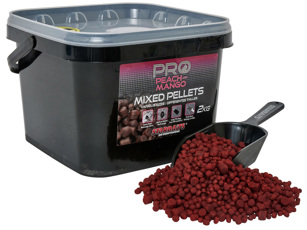 Obrázek k výrobku 70950 - STARBAITS Pelety PROBIOTIC Peach Mango Pellets Mixed 2 kg