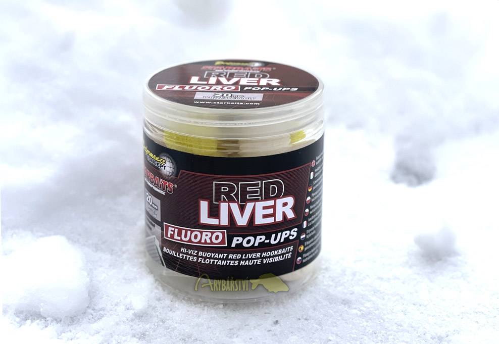 Obrázek k výrobku 70546 - STARBAITS Plovoucí Boilie Concept Red Liver Fluo Pop-Up 80 g - Průměr: 20 mm