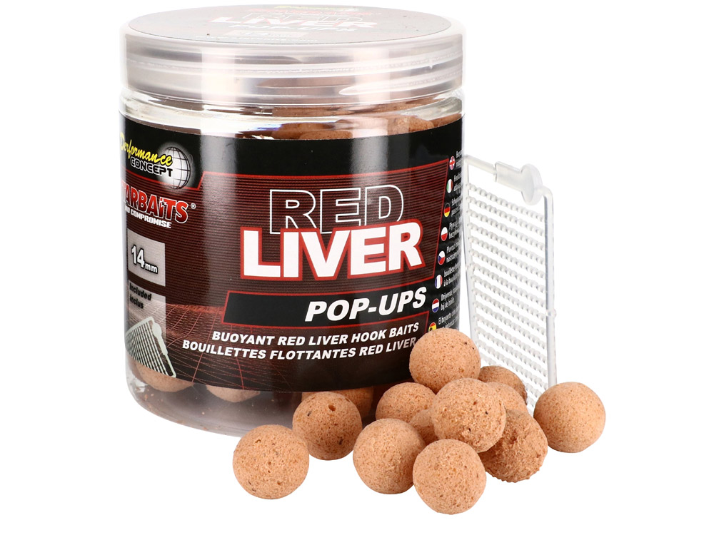 Obrázek k výrobku 70502 - STARBAITS Plovoucí Boilie Concept Red Liver Pop-Up 80 g