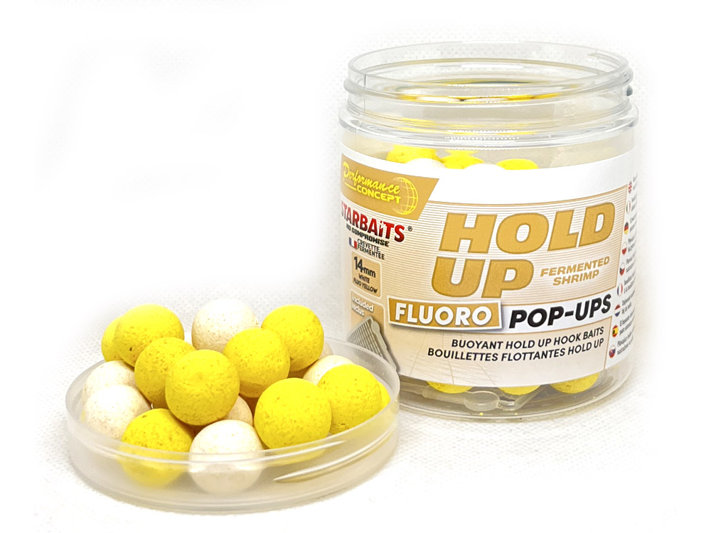 Obrázek k výrobku 72635 - STARBAITS Plovoucí Boilie PROBIOTIC Hold Up Fluo Fermented Shrimp 80 g