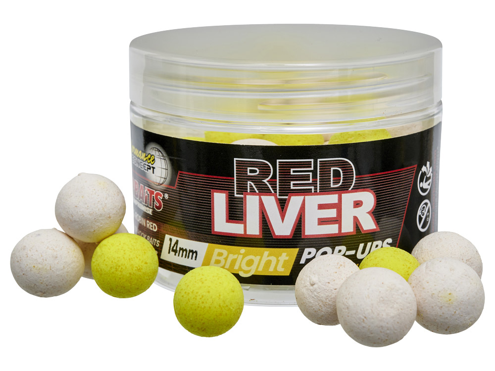 Obrázek k výrobku 73099 - STARBAITS Plovoucí Boilies Bright Pop Up 50 g Red Liver