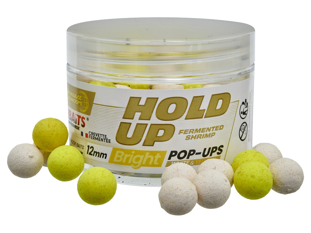 Obrázek k výrobku 73078 - STARBAITS Plovoucí Boilies Bright Pop Up 50g Hold Up Fermented Shrimp 50 g