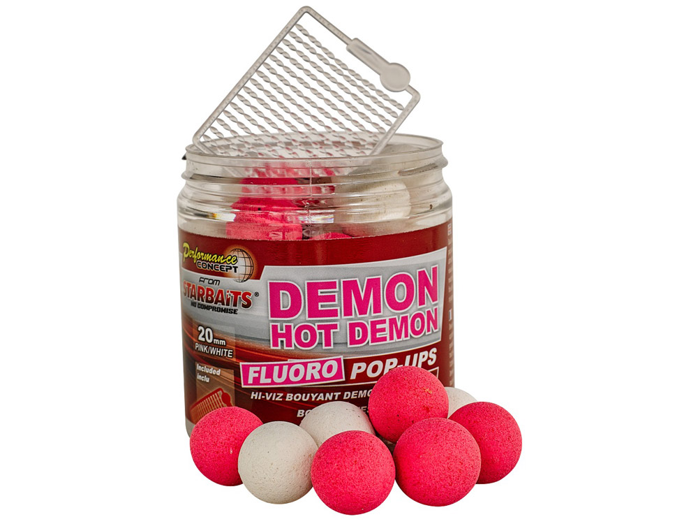 Obrázek k výrobku 70023 - STARBAITS Plovoucí Boilies CONCEPT Fluo HOT DEMON Pop-Up - Průměr 20 mm, balení 80 g