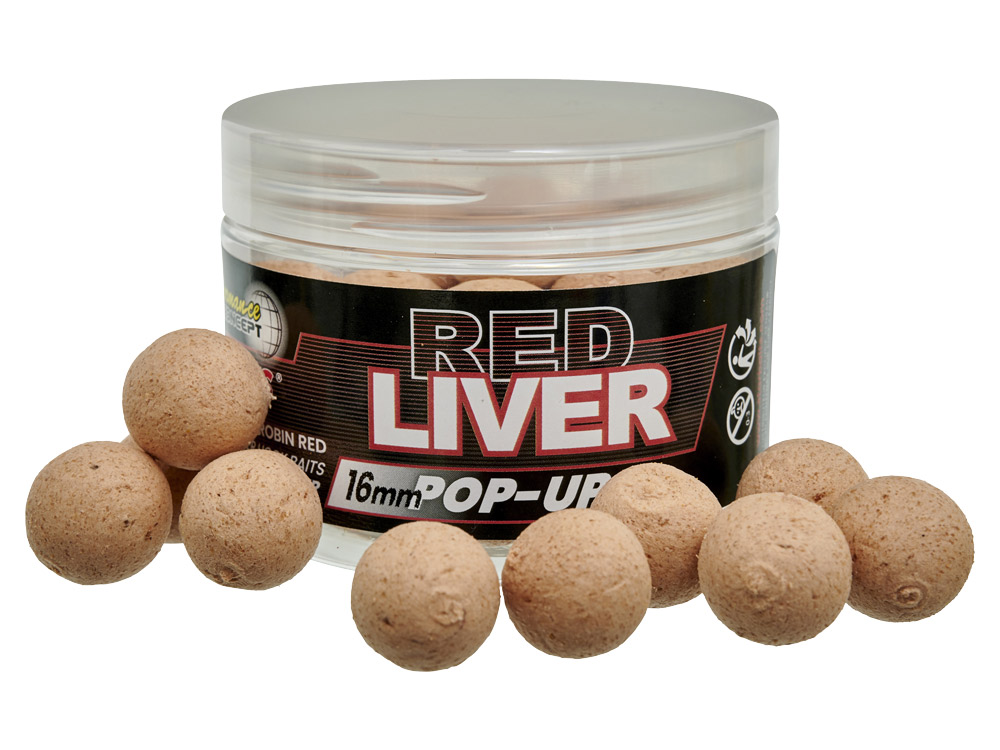 Obrázek k výrobku 73127 - STARBAITS Plovoucí Boilies Pop Up 50 g Red Liver